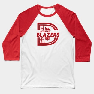 Name Thru Logo - Blazers 1 Baseball T-Shirt